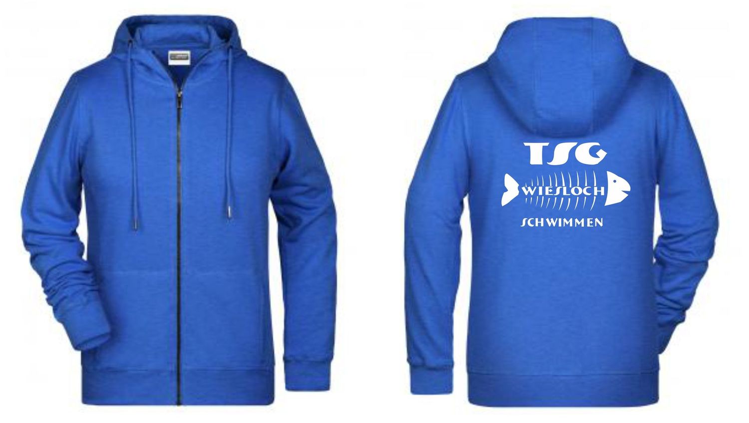 Kapuzen-Sweatjacke TSG Wiesloch Schwimmen Kapuzen-Sweatjacke TSG Wiesloch Schwimmen, Farbe: royal-heather