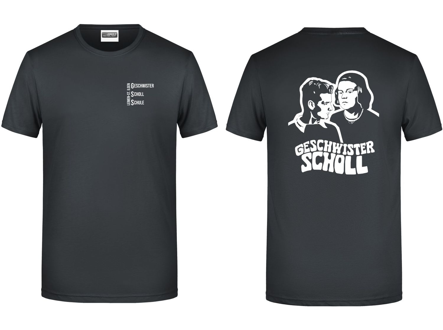 Mädchen/Damen Shirt Geschwister-Scholl-Schule Leimen-St.Ilgen Mädchen/Damen Shirt Geschwister-Scholl-Schule Leimen-St.Ilgen, Farbe: schwarz