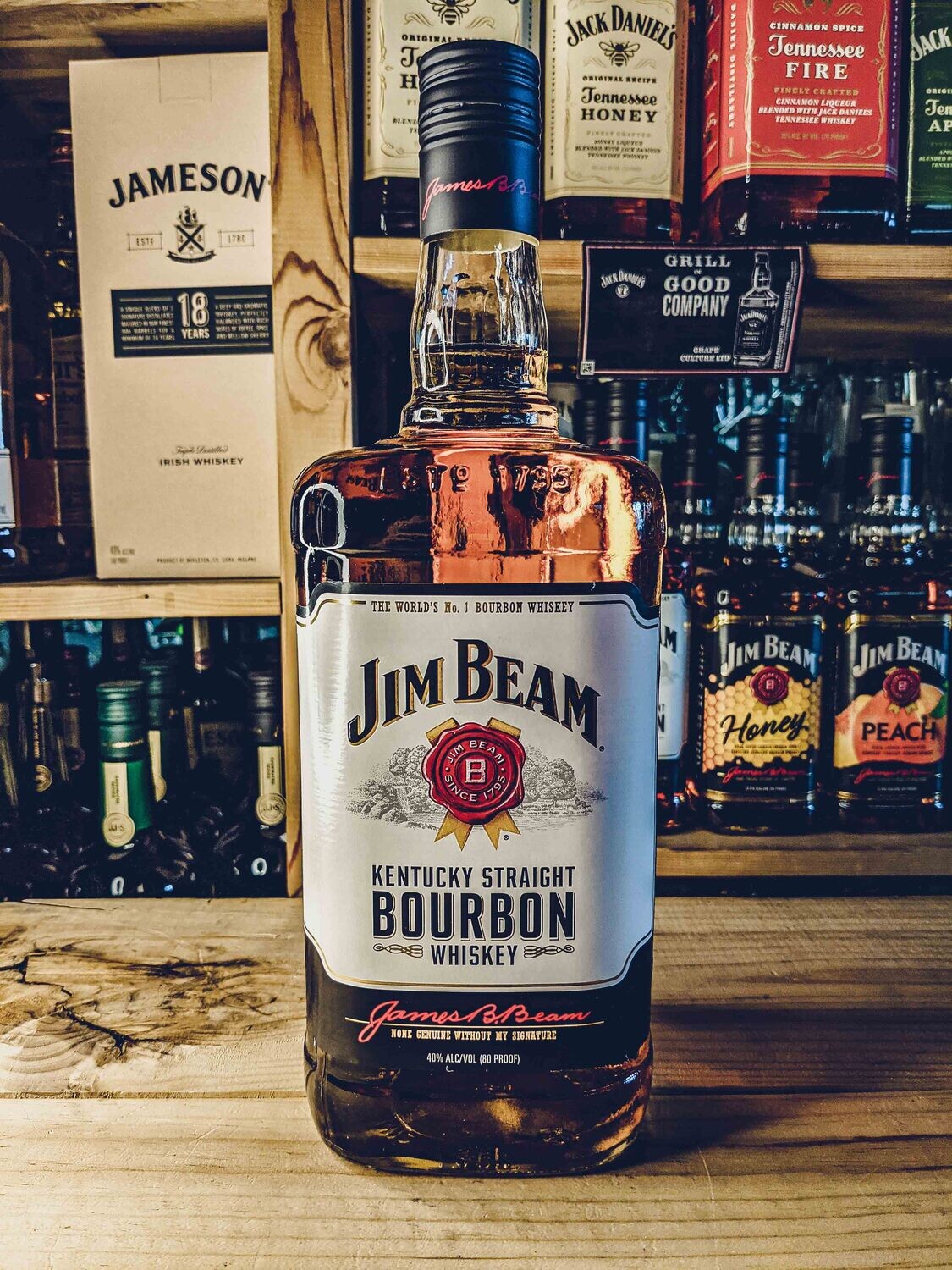 Jim Beam Bourbon Whiskey 1.75