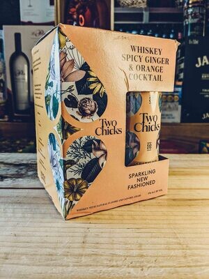 Two Chicks New Fashioned Whiskey Ginger Orange 355ml 4 pack
