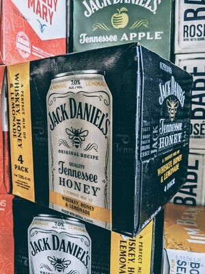 Jack Daniels Whiskey Honey Lemonade 4 Pack 355ml