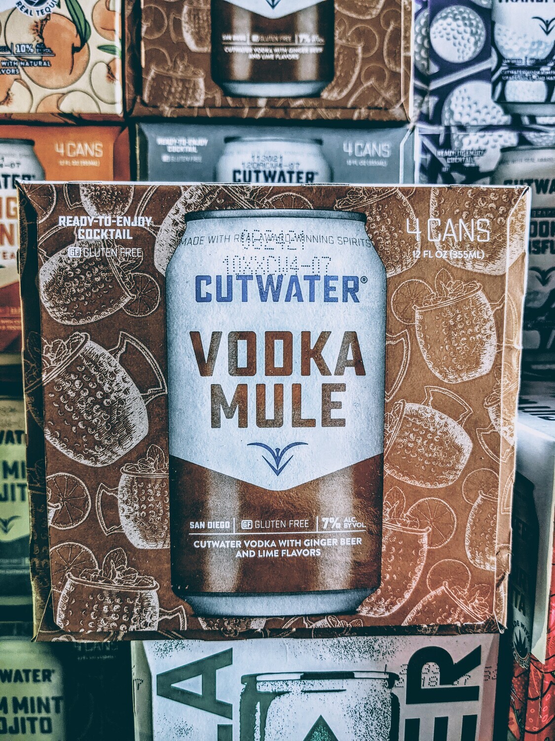 Cutwater Cocktails Vodka Mule 4 Pack 355ml