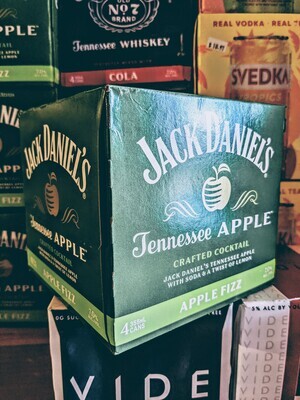 Jack Daniels Apple Fizz 4 Pack 355ml