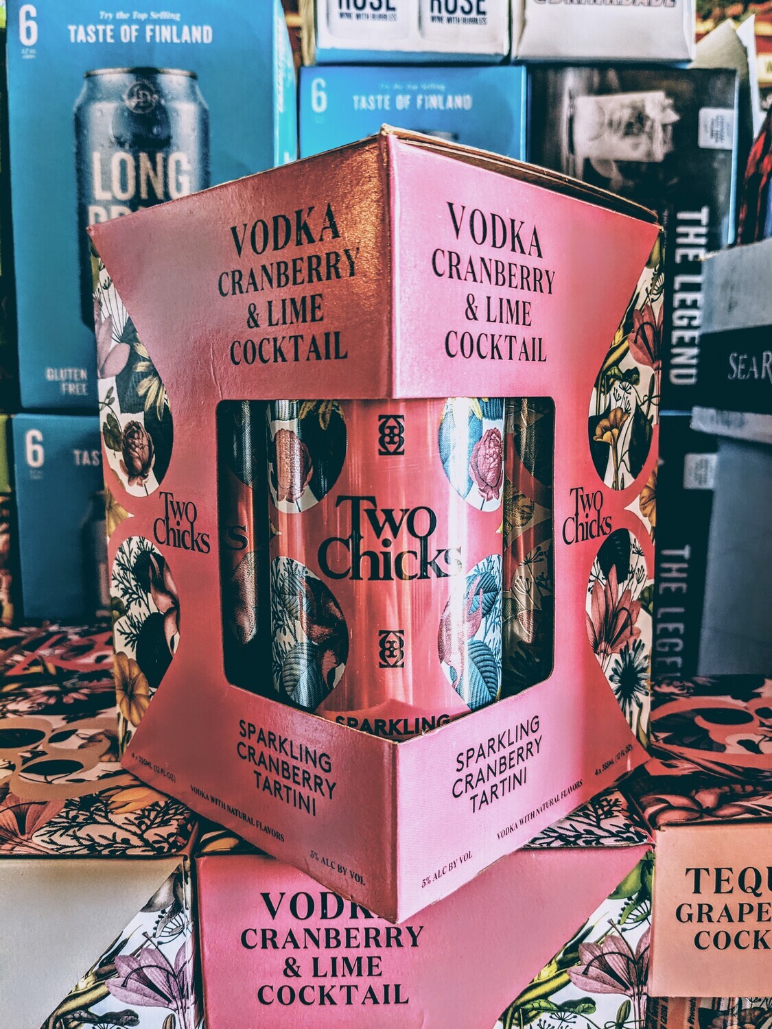 Two Chicks Vodka Cranberry 355ml 4 Pack