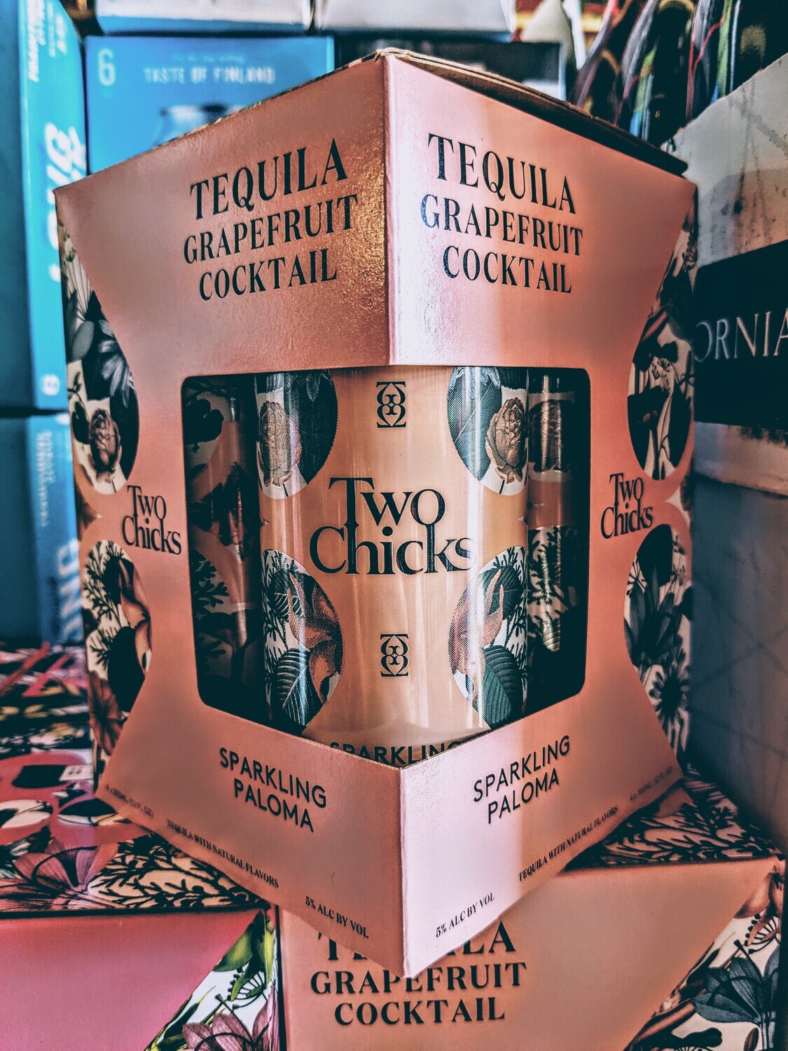 Two Chicks Paloma Tequila Grapefruit 4 pack