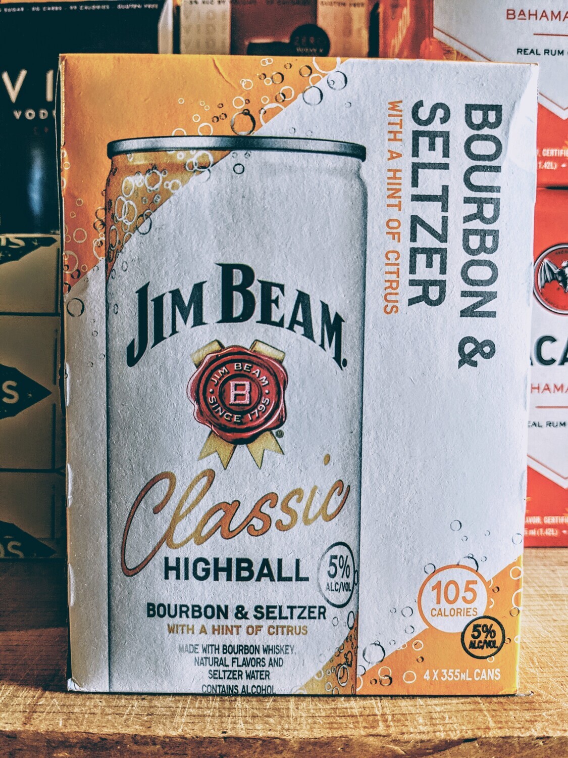 Jim Beam Classic Highball 4 Pack 355ml