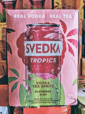 Svedka Vodka Tea Spritz Raspberry Kiwi 355ml 4 Pack