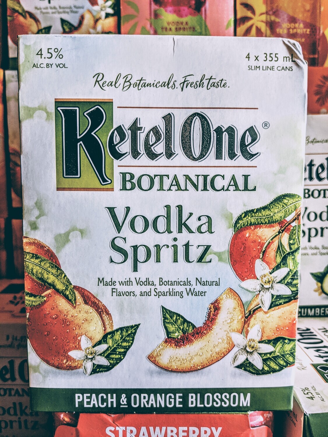 Ketel One Peach & Orange Vodka Spritz 355ml 4 Pack