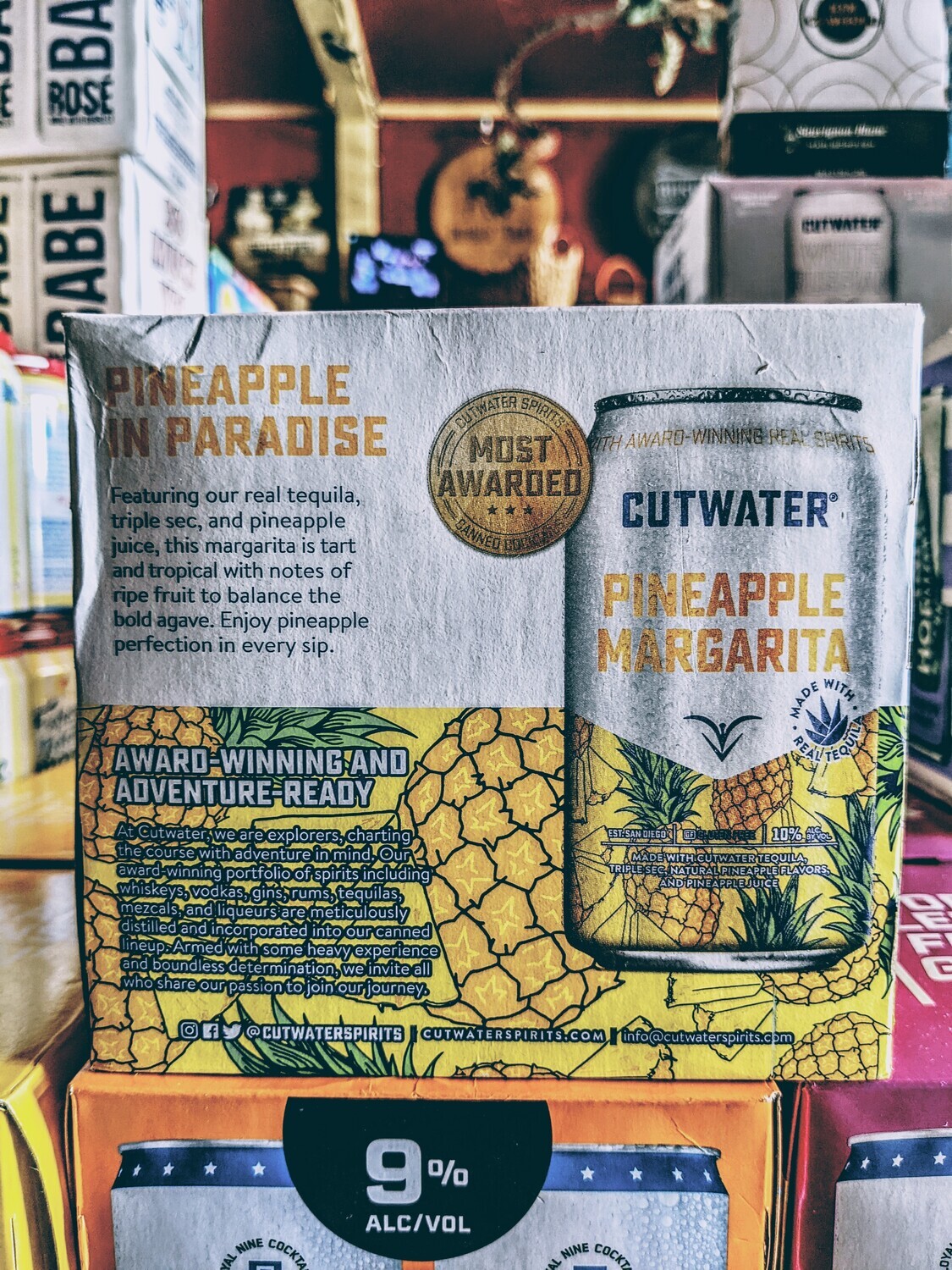 Cutwater Pineapple Margarita 355ml 4 Pack