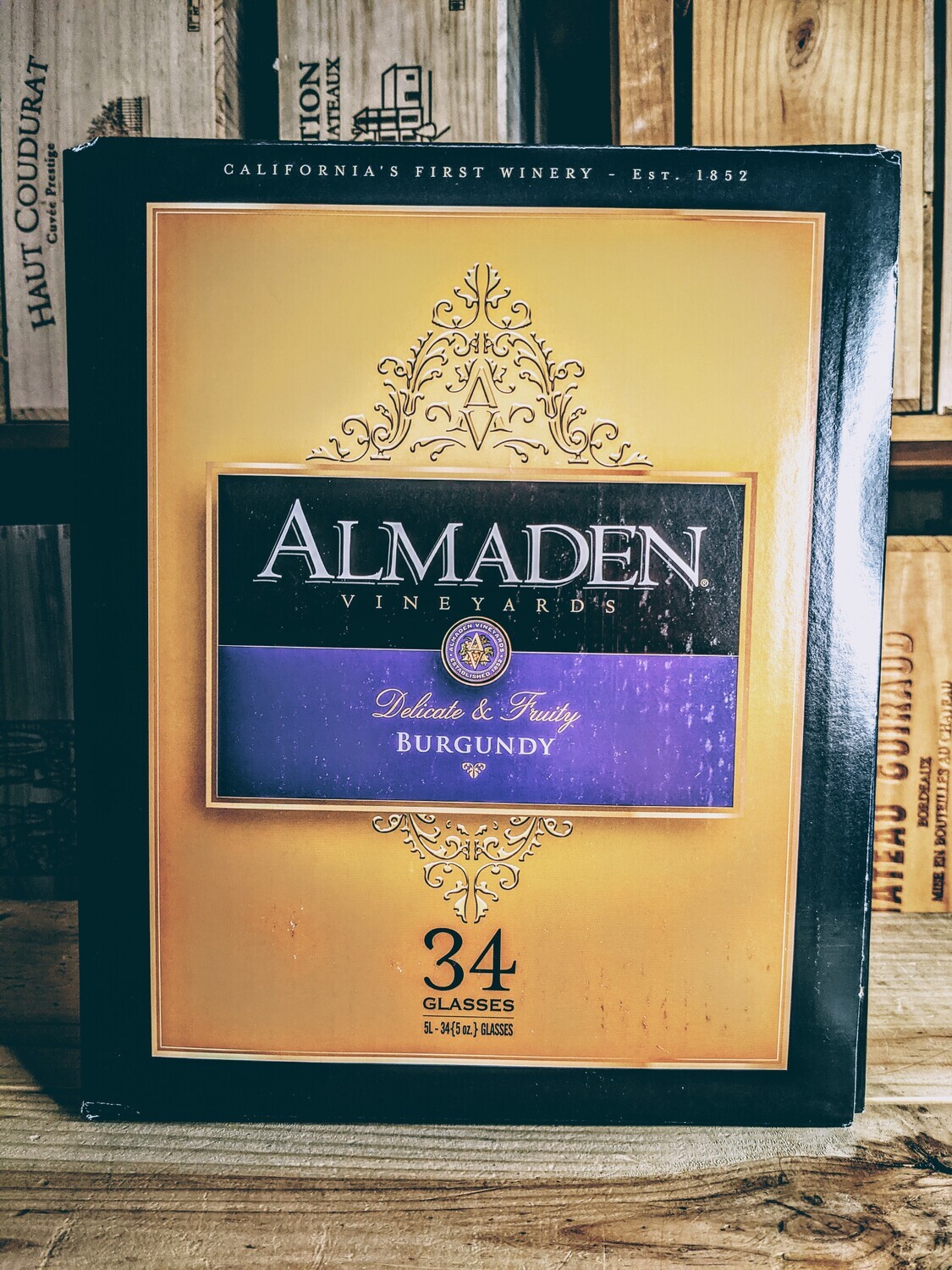 Almaden Mountain Burgundy Box