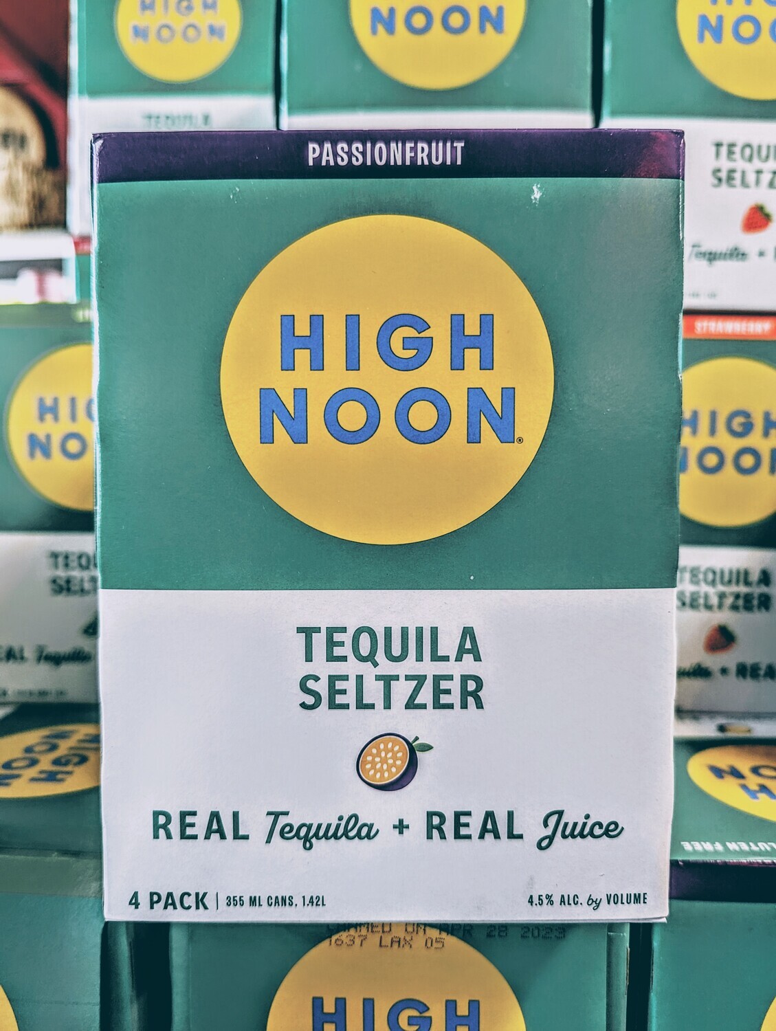 High Noon Passionfruit Tequila 355ml 4 Pack
