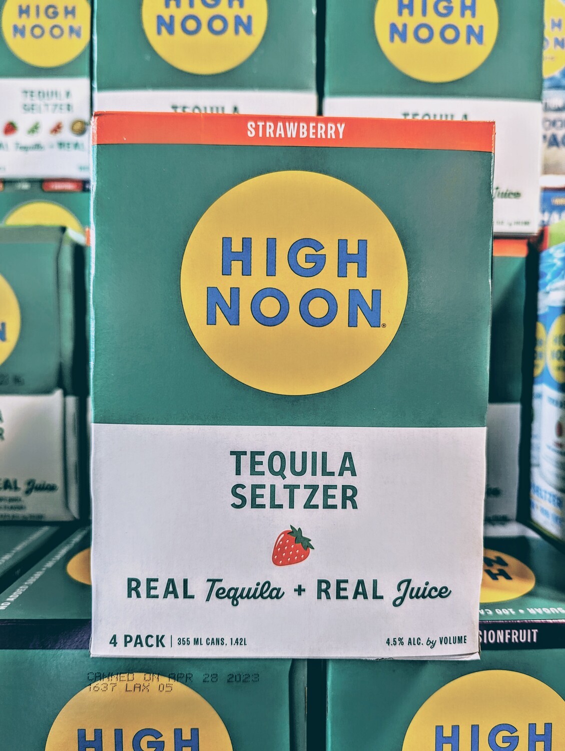 High Noon Strawberry Tequila 355ml 4 Pack