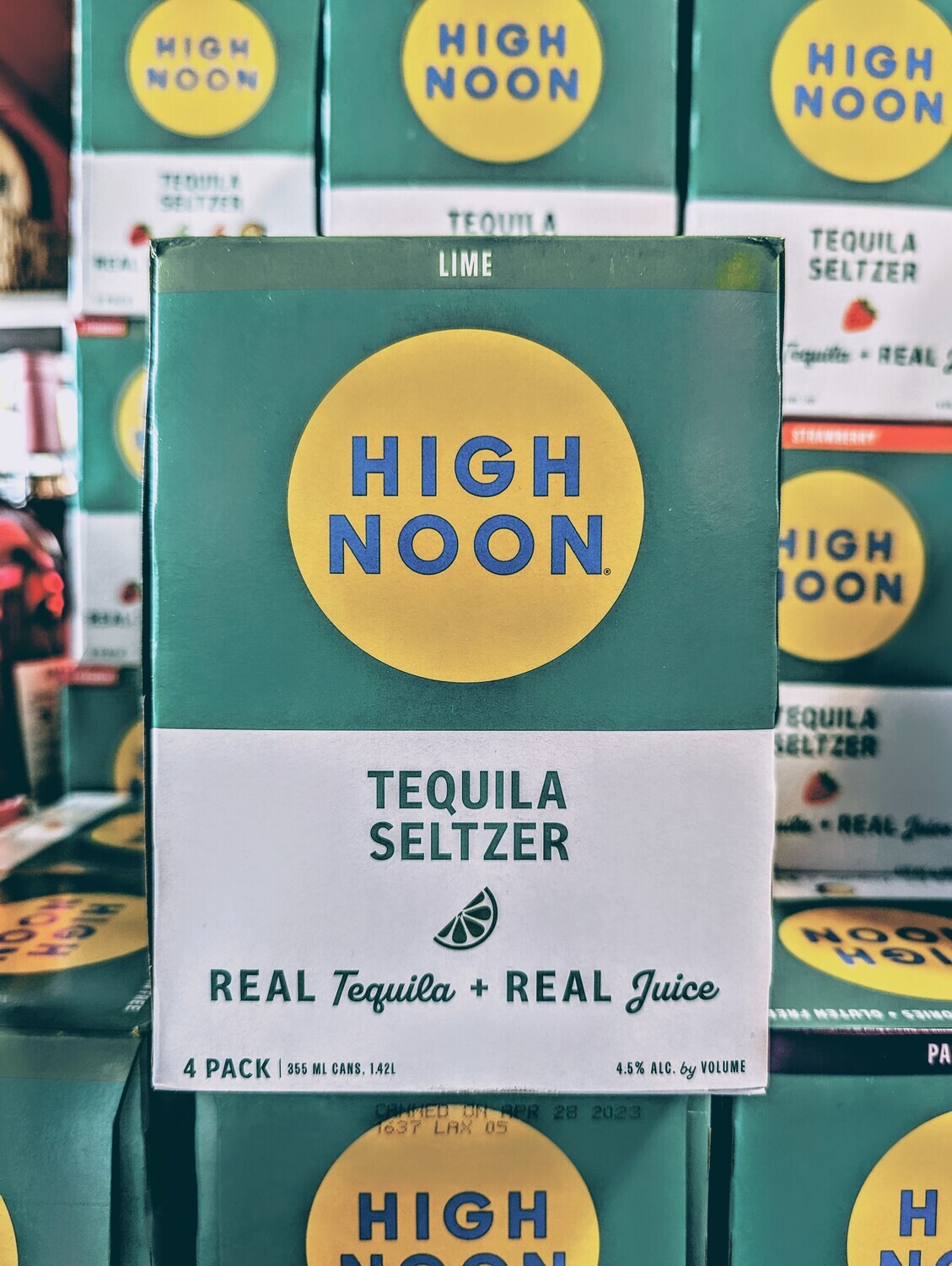High Noon Lime Tequila 355ml 4 Pack
