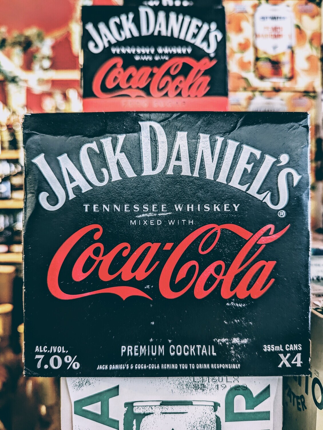 Jack Daniels & Coca Cola 355ml 4 Pack