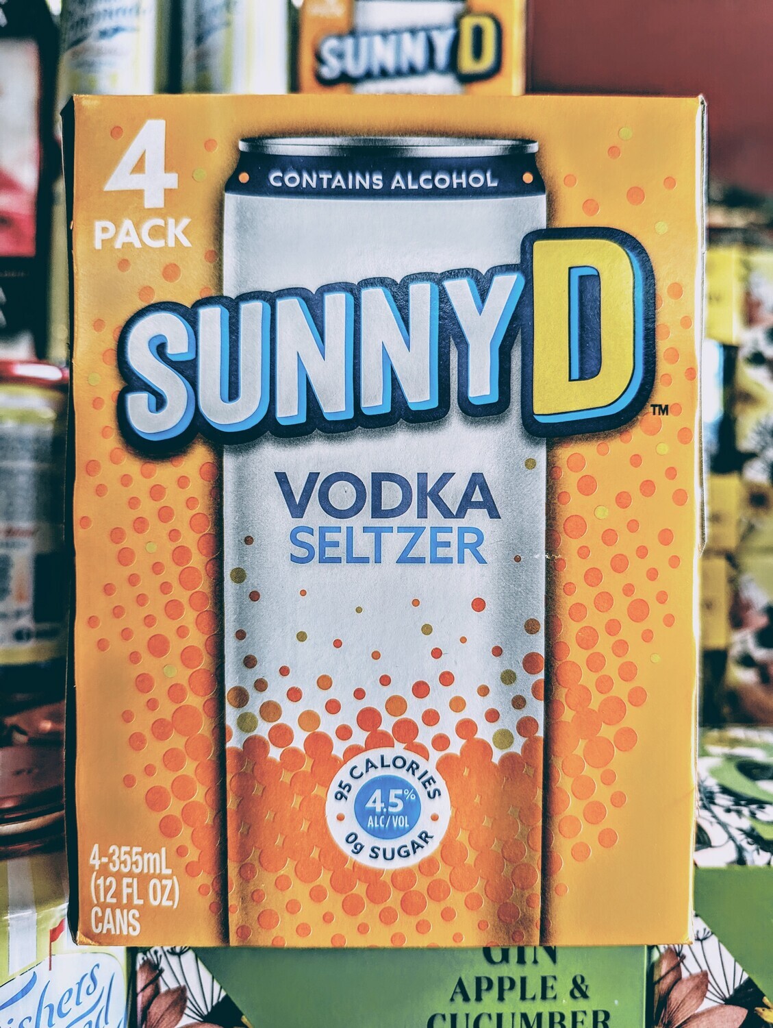 Sunny D Vodka Seltzer 355ml 4 Pack