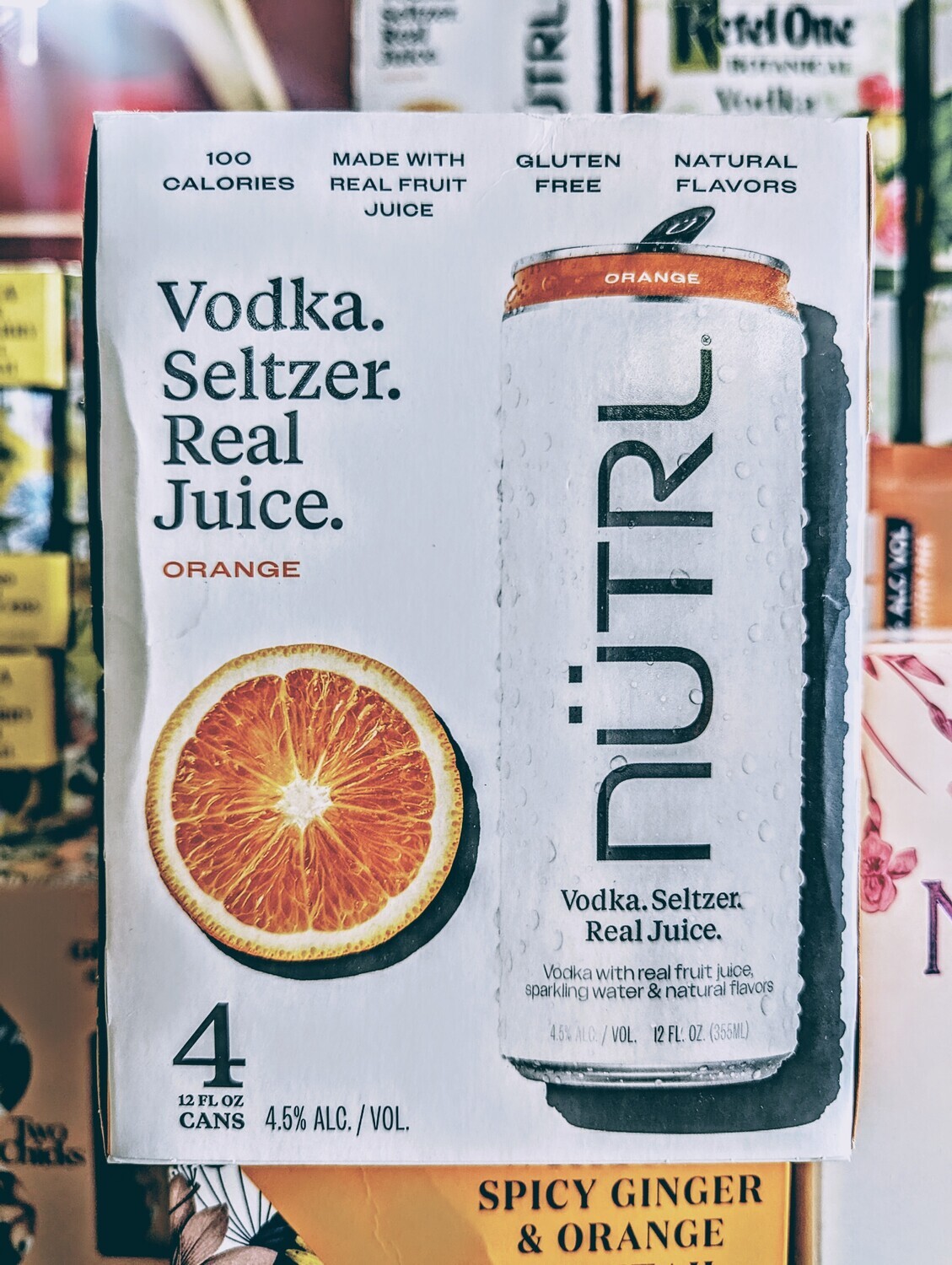 Nutrl Vodka Orange 355ml 4 Pack