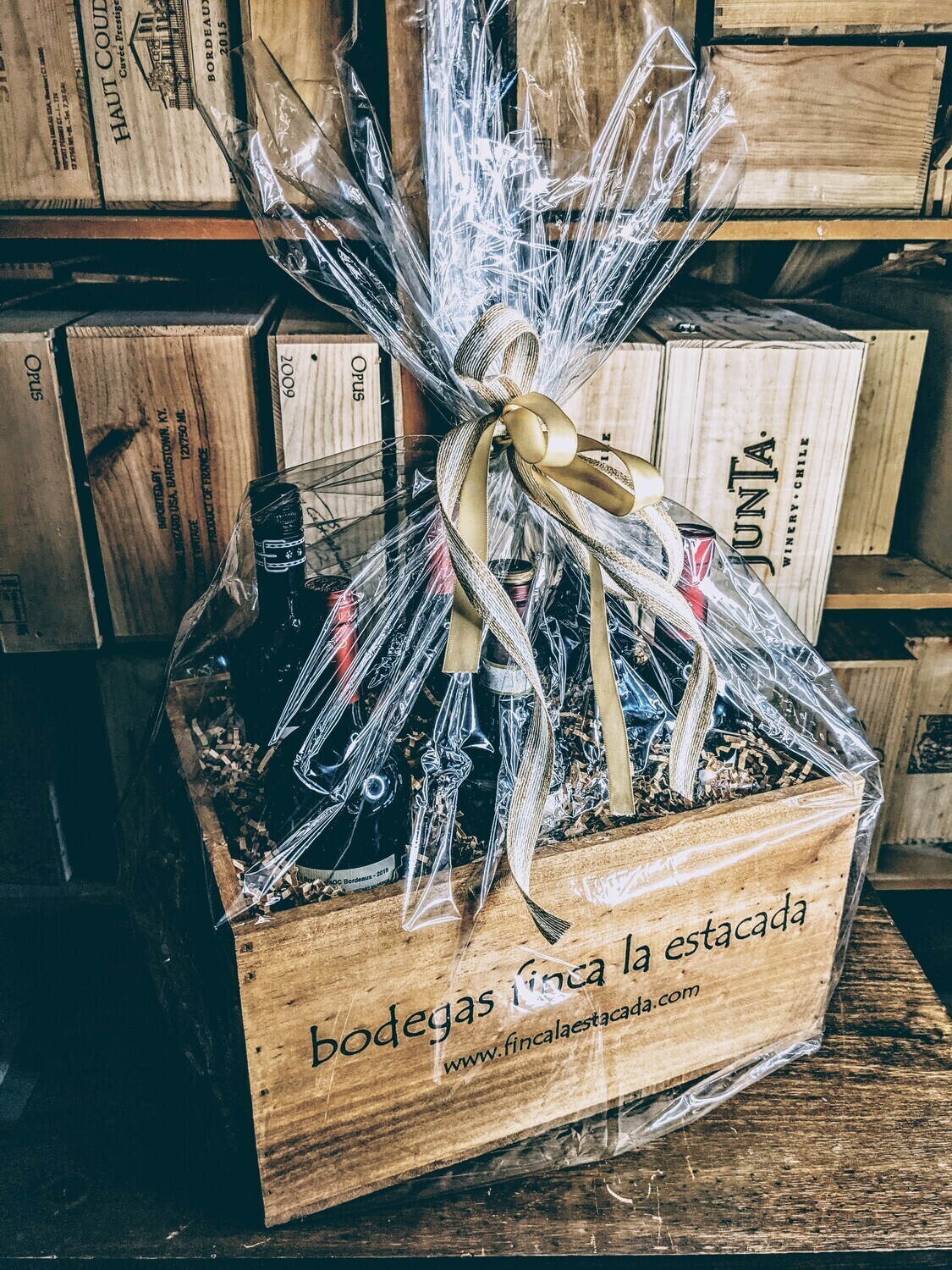 Holiday Wine Crate Gift Box