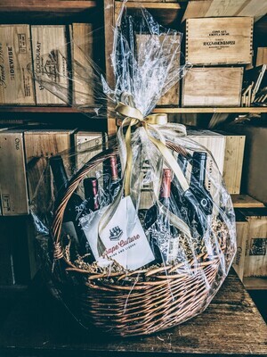 Holiday Gift Wicker Basket