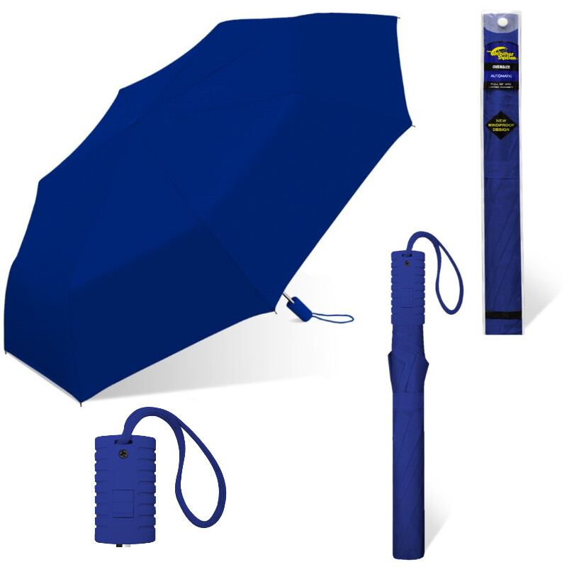 SOMBRILLA PLEGABLE AUTOMATICA (AZUL)