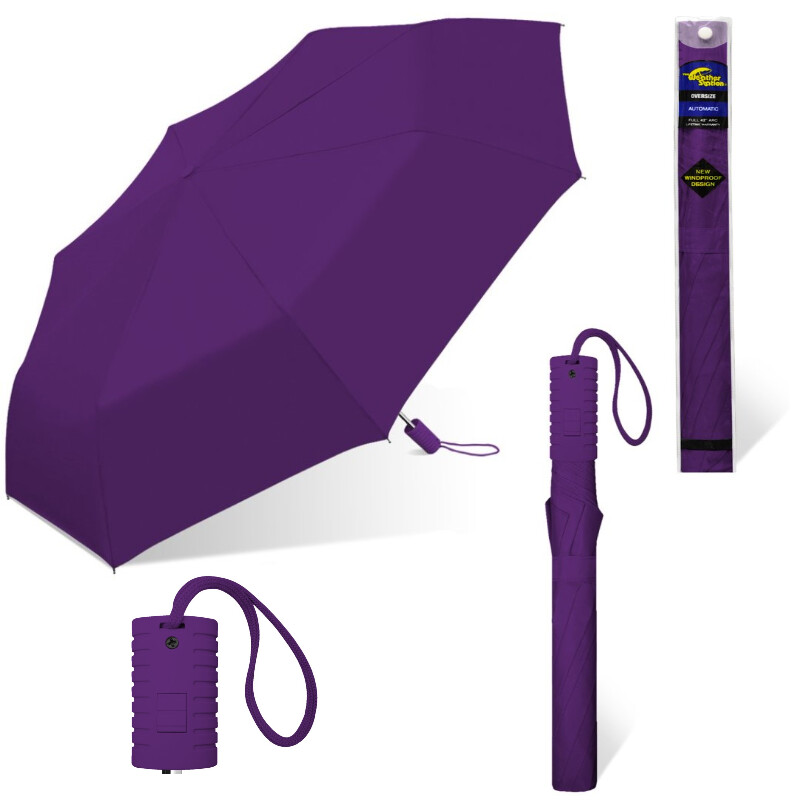 SOMBRILLA PLEGABLE AUTOMATICA (MORADA)