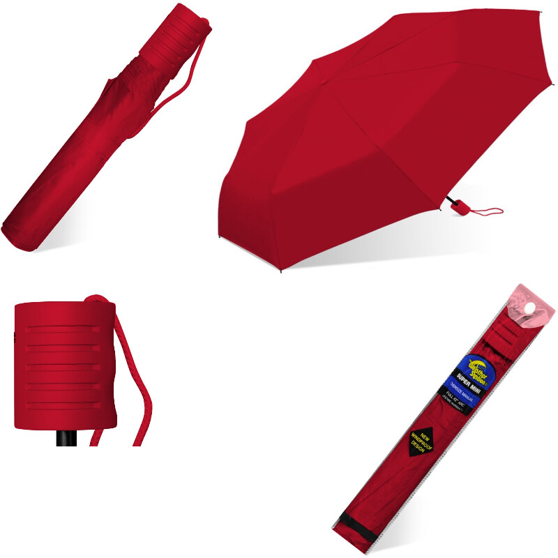 SOMBRILLA MINI SUPER MANUAL ( ROJA)