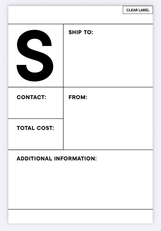 Print &amp; Go PDF Shipping Label Template
