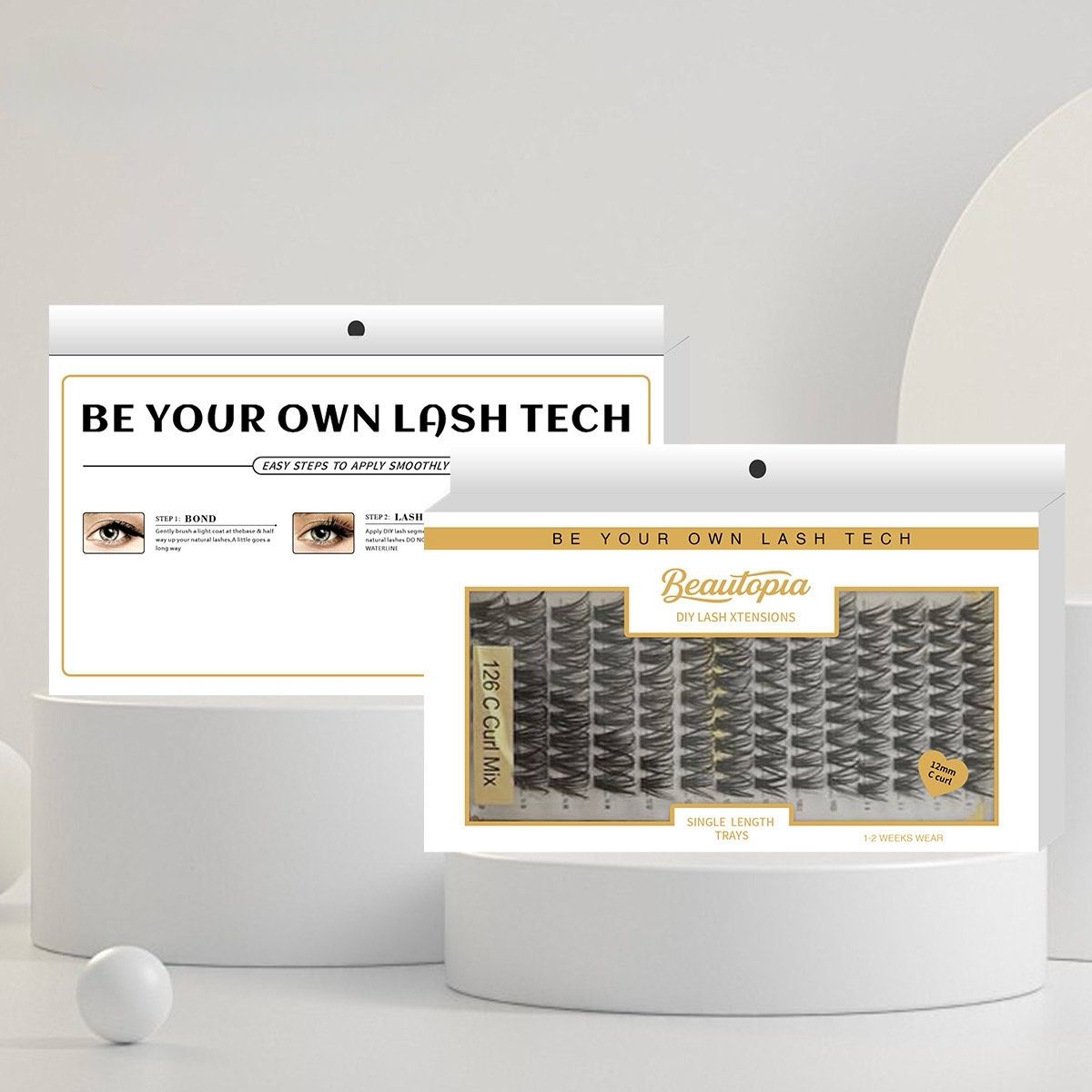 DIY Lash Single Length Tray (D CURL)