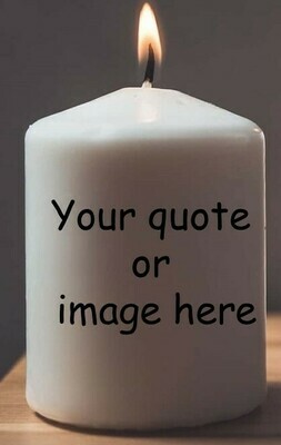 Personalized Wax Candles (3x3)