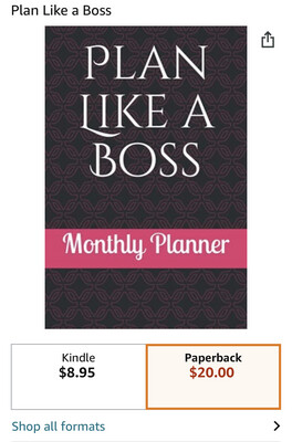 Plan Like A Boss Monthly Planner