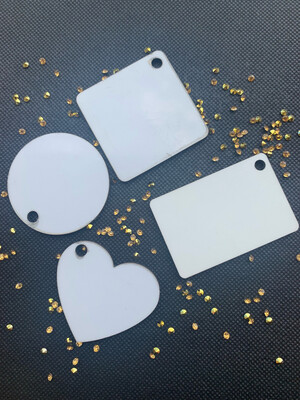 Heart Shaped Sublimation Keychain
