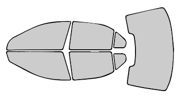 Acura RL 2005-2008 Pinnical Window Tint Kits