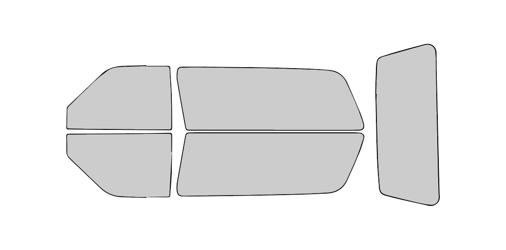 Chevrolet Tahoe 1995-1999 ATCC Window Tint Kits (2 Door)