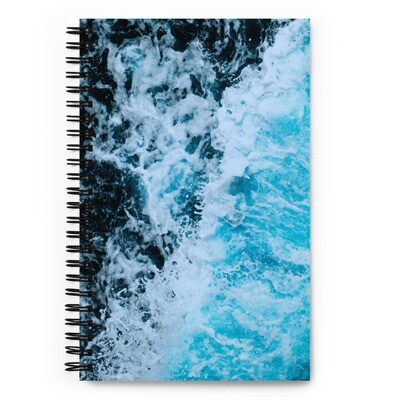 Spiral notebook, 140 Sheets, ocean design