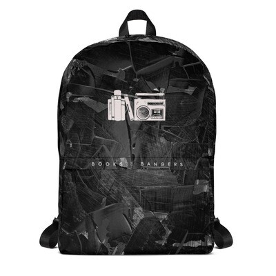 Medium backpack, black and gray
