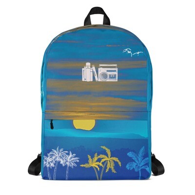 Medium backpack, Ocean and sunset image