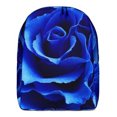 Minimalist Backpack, Blue rose