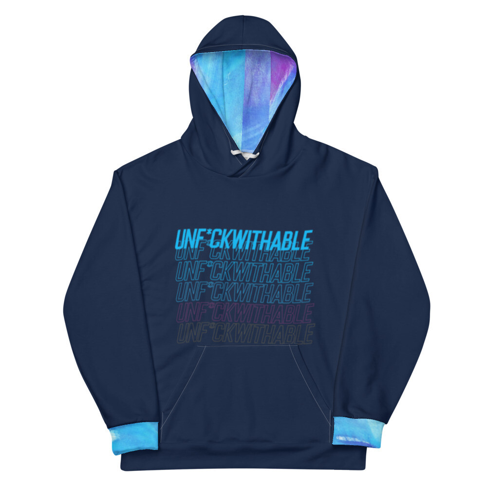Hoodies for young men, Navy, Unf*ckwithable