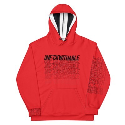Hoodies for young men, Red, Unf*ckwithable