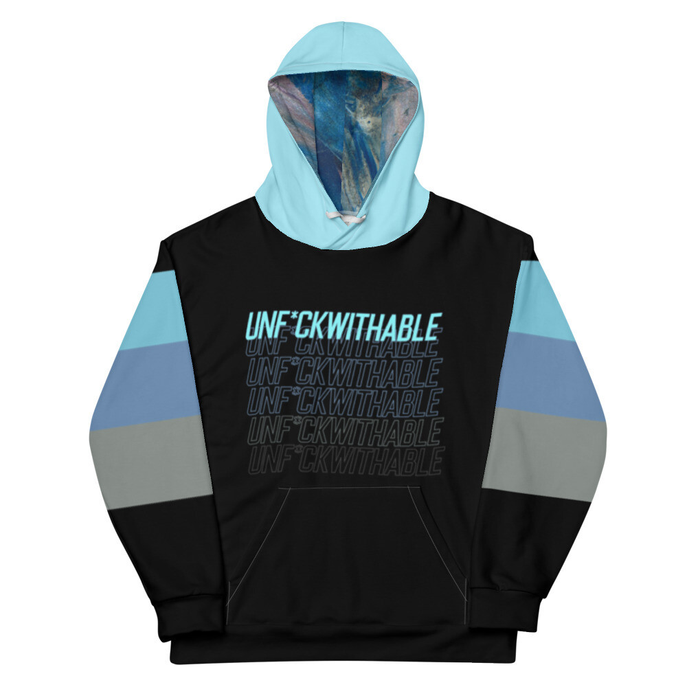 Hoodies for young men, Black and blue, Unf*ckwithable