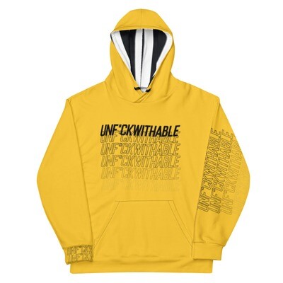 Hoodies for young men, Yellow, Unf*ckwithable