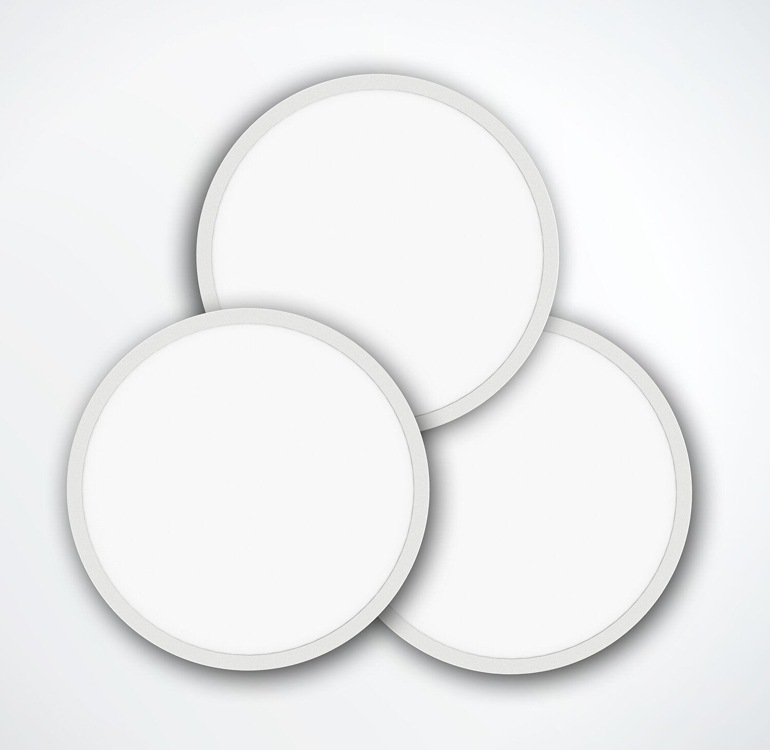 ProLuce® LED Panel TONDO 1110, Ø1000 mm, 110W, 12100 lm, 2700K, CRI &gt;90, 100°, DALI, silber