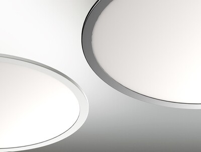 ProLuce® LED Panel TONDO 6060, Ø608 mm, 60W, 6600 lm, 2700K, CRI >90, 100°, 0-10V, silber