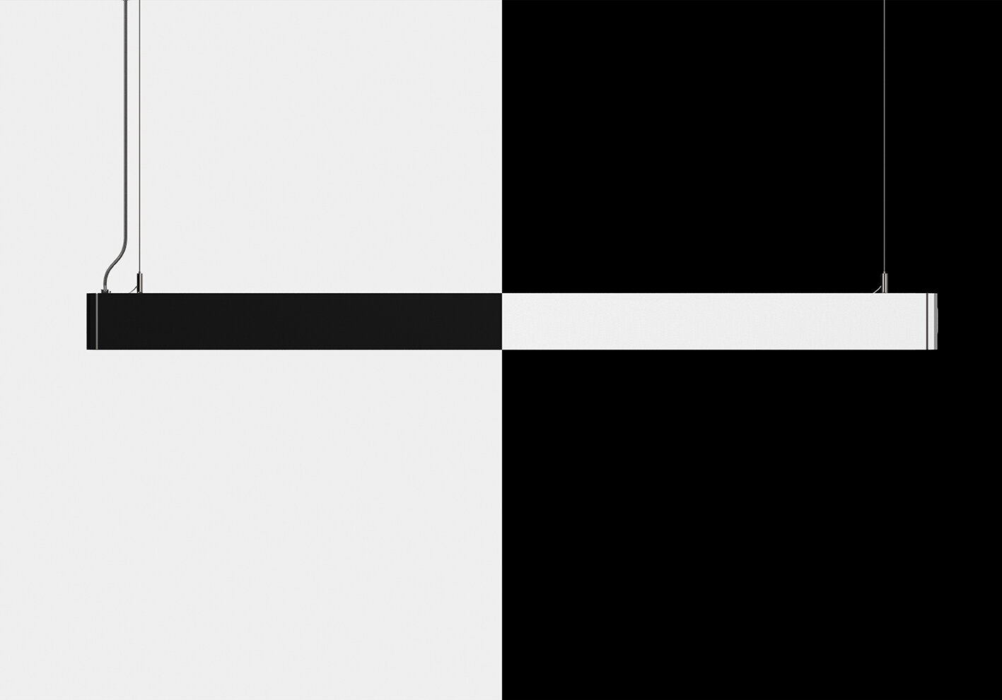 ProLuce® Linienleuchte PENDOLO 24+12W, dir/ind, DALI, 1082x30x72mm, 4000K, 2880 lm, schwarz