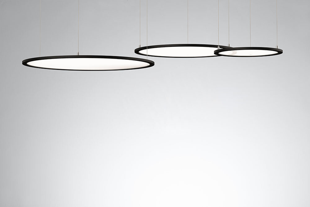 ProLuce® LED Panel TONDO/C Ø900 mm, horiz., 72W, 7920 lm, 3000K, 100°, weiss ProLuce® LED Panel TONDO/C Ø900 mm, horiz., 72W, 7920 lm, 3000K, 100°, weiss