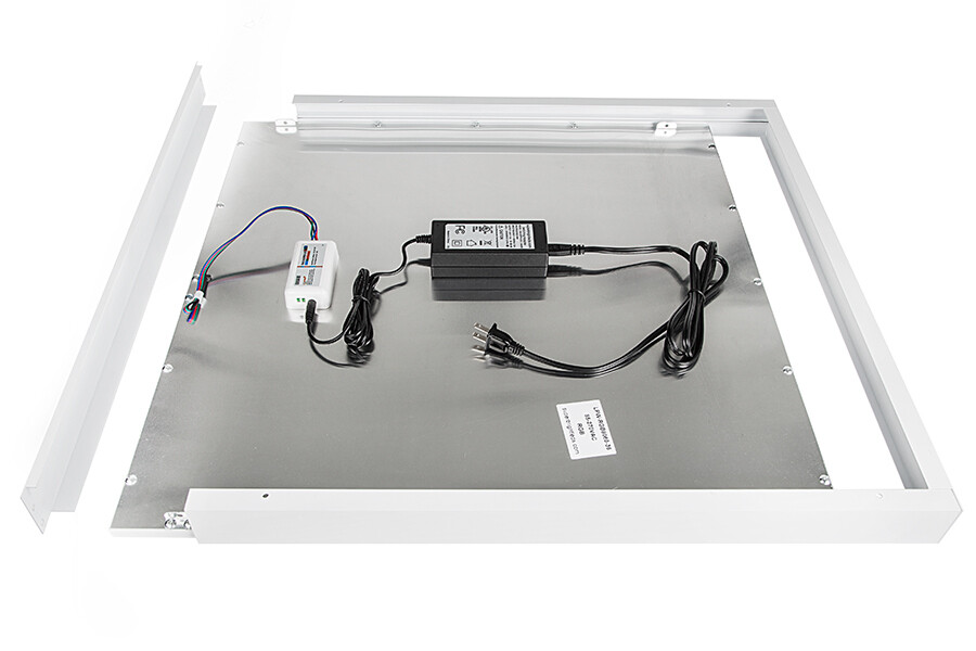ProLuce® LED Panel PIAZZA SMA Aufbaurahmen, für Panel 295x595 mm, weiss, steckbar