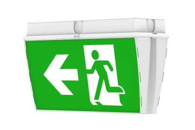 PROLUCE® LED Not-/Fluchtwegleuchte EM3 für Deckenmontage, 4 Pictogr., IP65, 240V, 3 Std., Auto-Test PROLUCE® LED Not-/Fluchtwegleuchte EM3 für Deckenmontage, 4 Pictogr., IP65, 240V, 3 Std., Auto-Test