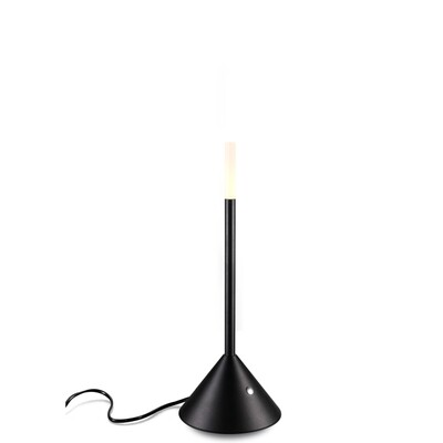PROLUCE®  Tisch-/Stehleuchte LTL022, 1x3W, 120lm, Acryl Diff., Alu, schwarz elox., D140 H410, TRIAC