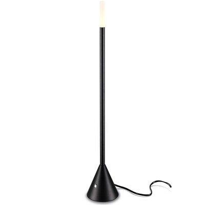 PROLUCE®  Tisch-/Stehleuchte LTL024, 1x3W, 120lm, Acryl Diff., Alu, schwarz elox., D100 H600, TRIAC