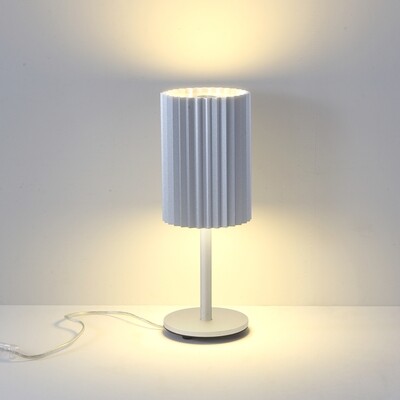 PROLUCE®  Tisch-/Stehleuchte LTL032-SL, 2x6W, 1200, Alu, silber elox., D140 H380, dimmbar TRIAC