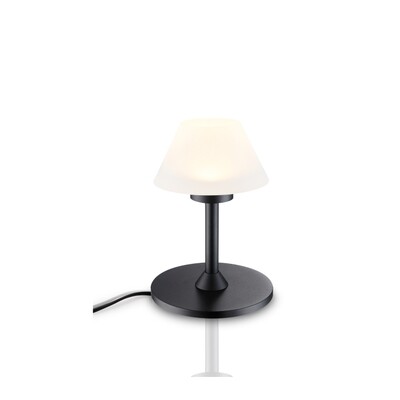 PROLUCE®  Tisch-/Stehleuchte LTL029-BK, 3W, 300lm, Acryl Diff., Alu+Acryl, schwarz elox., D130 H190,